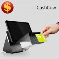 Cashcow android dual all in one touch screen cashier machine for sale with POS software