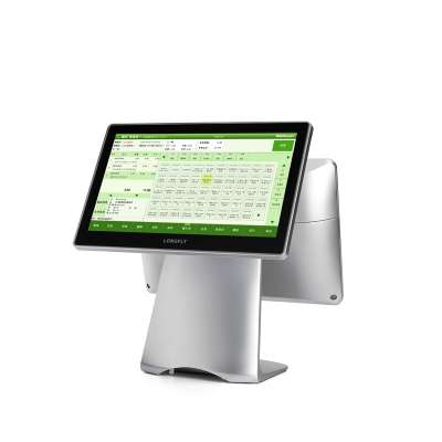 Longfly 14 inch aluminum AIO  touch screen POS terminal